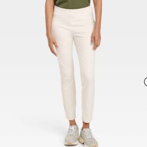 2 pants / A New Day Womens Pants Beige and blue Flat Front Career Size 2 Regular